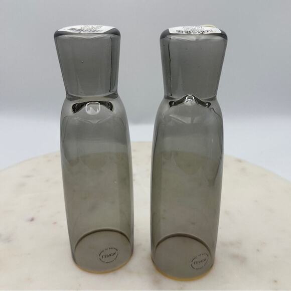 NWT Lenox Trianna Slate Flute Glasses Crystal Set of 2 Poland W/ Gift Box - Picture 4 of 6